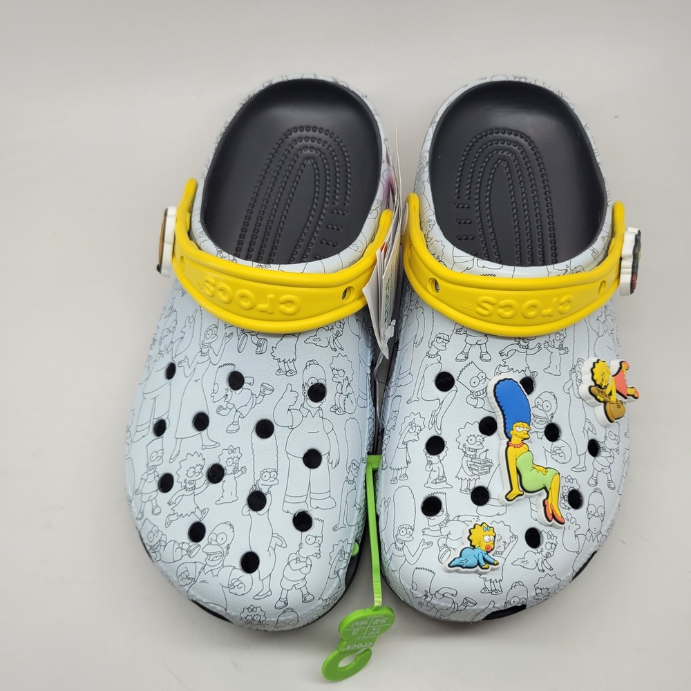 The Simpsons x Crocs Classic Clog Multi Men 7 Women 9 211106-90H - Picture 1 of 11